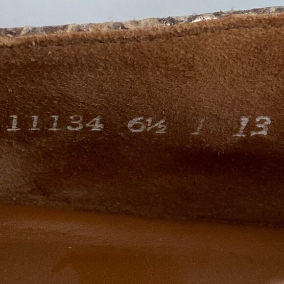 Paul Green Snakeskin Print Leather Loafers Supper Soft Preppy Academia Chic US 9 - Picture 9 of 14